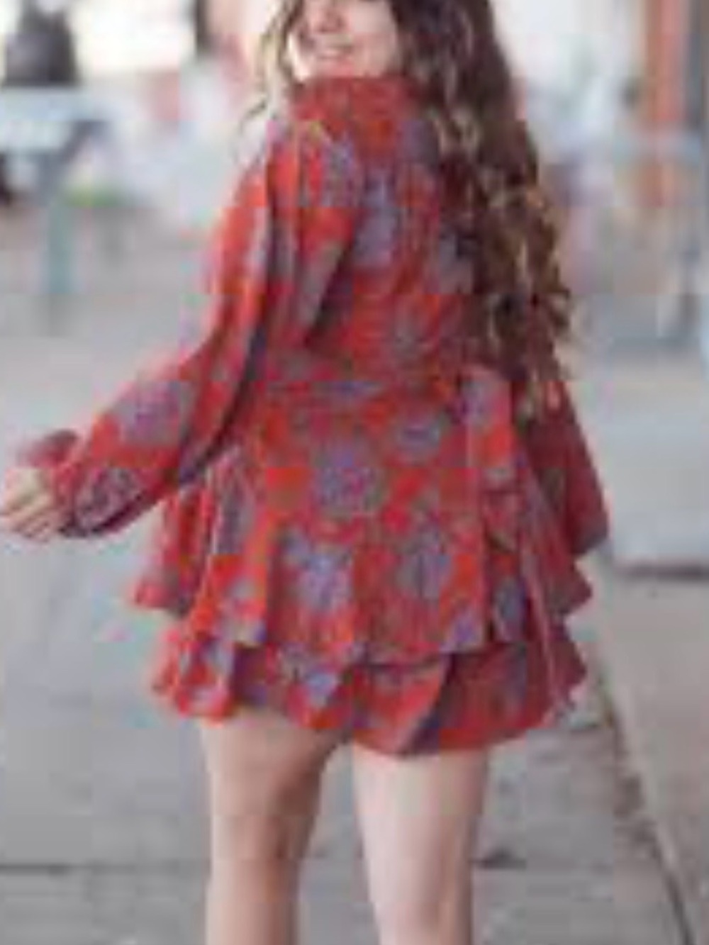 Chiffon short romper